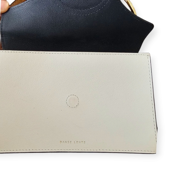 Lente Mini Phoebe Navy & Cream Colorblock Bag with Gold Hardware - Picture 3 of 7